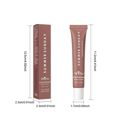 Lip Butter Balm - Conditioning Lip Mask and Lip Balm for Instant Moisture, Clear Jelly Yummy Tint Lip Stain, Long Lasting Hydrating Glow Reviver Lip Care Oil, Shine and Hydration - Sheer-Tinted, Soothing Lip Car