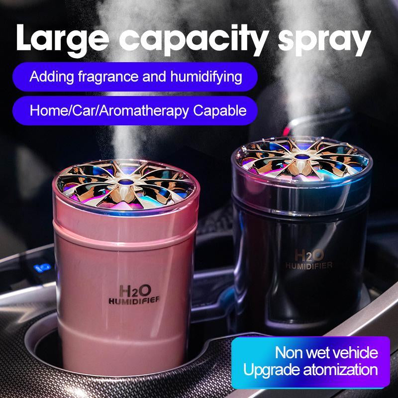 300ML Portable Air Humidifier, USB Powered Air Mini Humidifiers with Color LED Night Light, Aroma Diffuser for Home Car Office Room & Bedroom