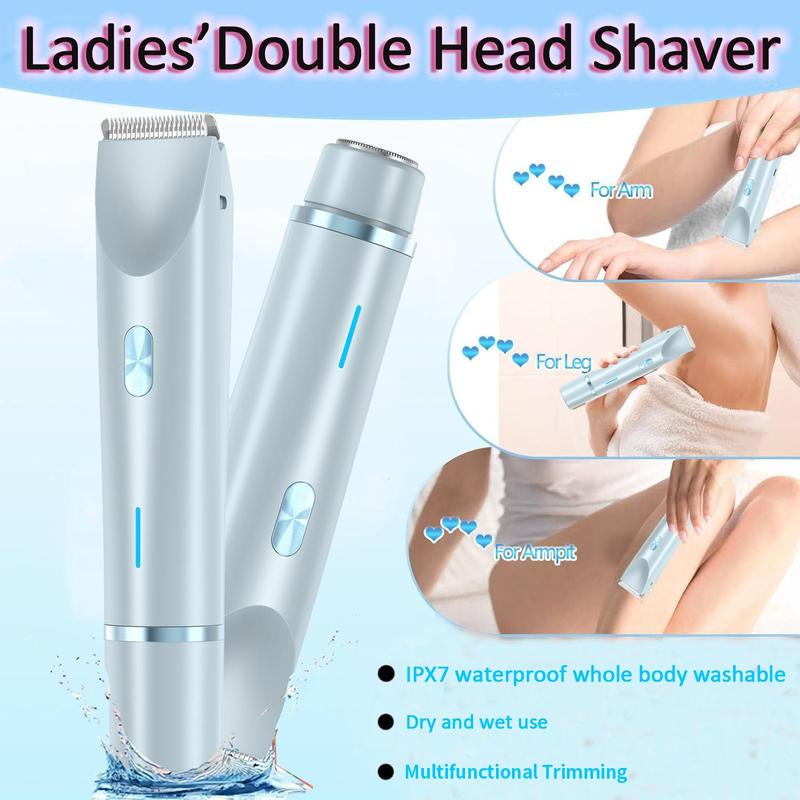 Electric Hair Trimmer, 1 Box Waterproof USB Rechargeable Electric Shaver, Portable Body and Facial Hair Removal Tool for Legs, Face, Arms, Facial Hair Removers, Hair Trimmer Tools