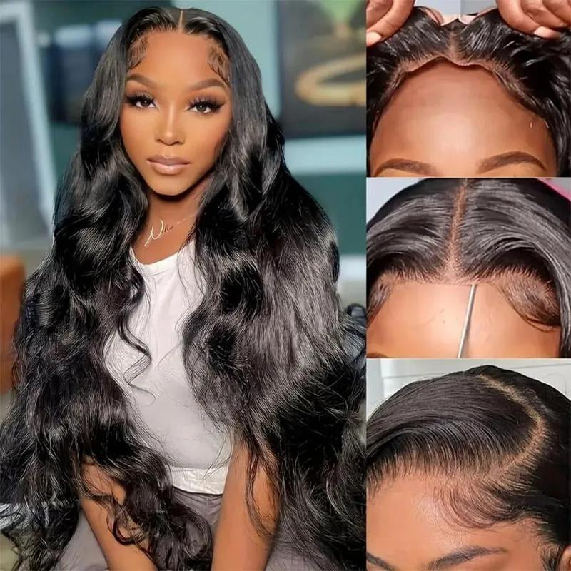 9X6 Glueless Wig Human Hair Ready to Wear Pre-Cut Lace Ready and Go Glueless Wigs Straight Lace Front Human Hair Wig for Women