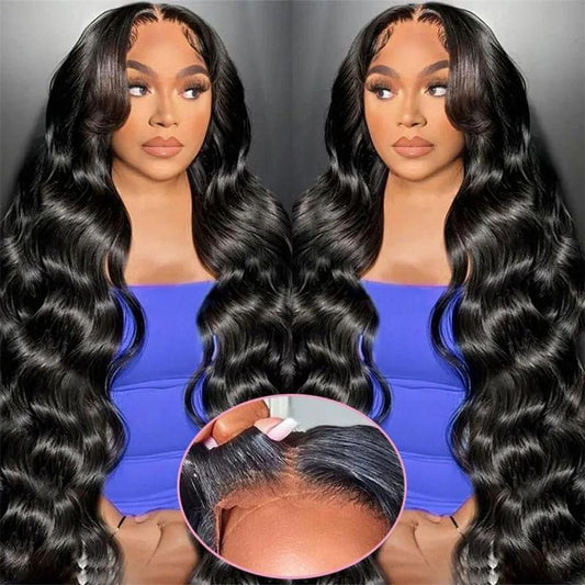 9X6 Glueless Wig Human Hair Ready to Wear Pre-Cut Lace Ready and Go Glueless Wigs Straight Lace Front Human Hair Wig for Women