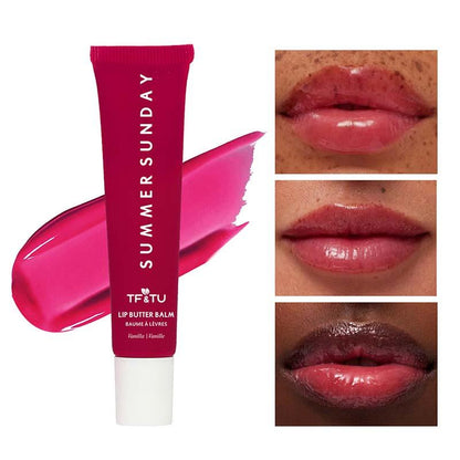 Lip Butter Balm - Conditioning Lip Mask and Lip Balm for Instant Moisture, Clear Jelly Yummy Tint Lip Stain, Long Lasting Hydrating Glow Reviver Lip Care Oil, Shine and Hydration - Sheer-Tinted, Soothing Lip Car