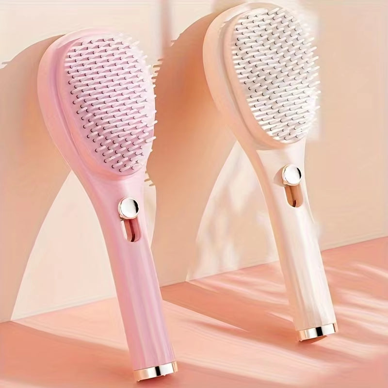 Self-Cleaning Hair Brush Massage Brush Portable Telescopic Hair Brush Anti-Static Scalp Detangling Comb Hairdressing Accessories